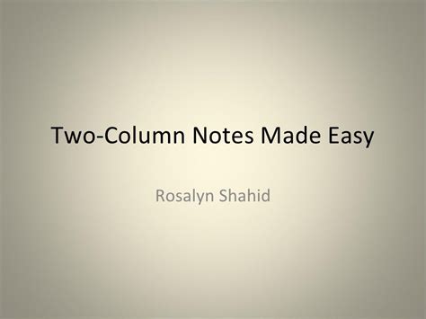 Image result for Two-Column Notes
