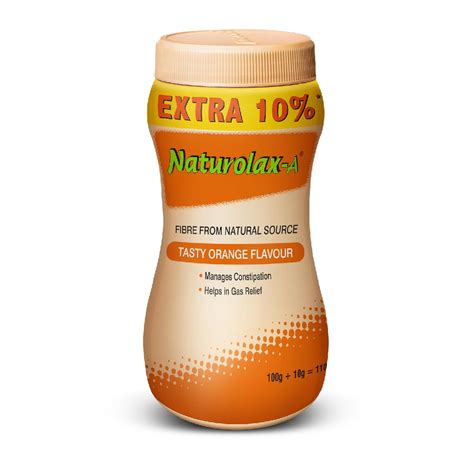 Naturolax-A Isabgol Husk Powder, Effective for constipation, Orange ...