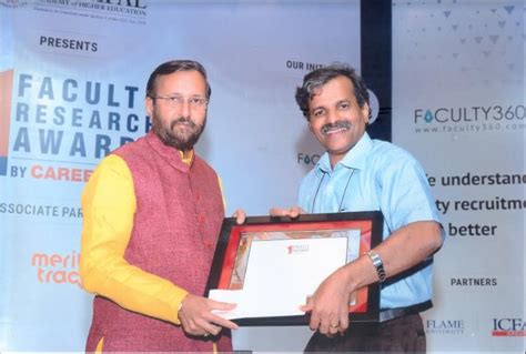 Award receiving by PVC for best Faculty Research Teacher from Union ...