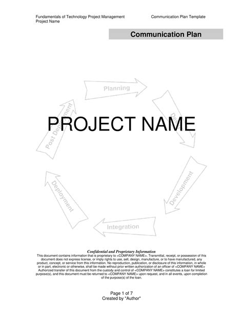 Communication Plan Example 的图像结果
