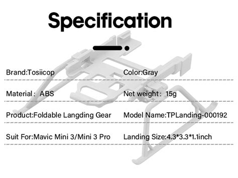 Mini 3 Pro Landing Gear Foldable For Dji Mavic Mini | Desertcart INDIA