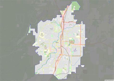 Map of Bend city, Oregon - Thong Thai Real