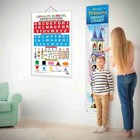 Alphabet, Numbers, Shapes & Colours and PRINCESS HEIGHT CHART | Set of ...