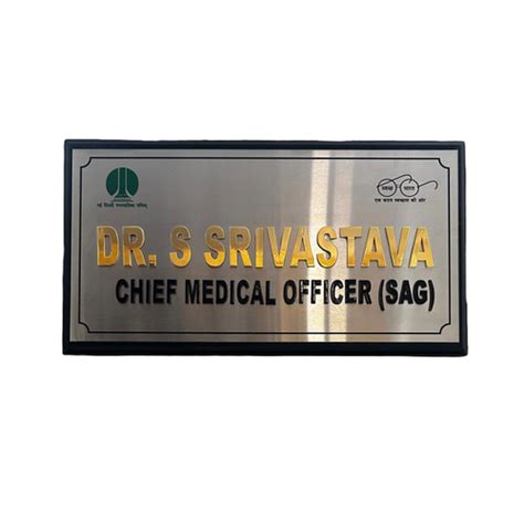 Brass Name Plate with etched logos | Army Sales