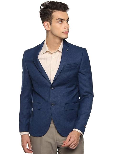 blackberrys Men's Notch Lapel Slim Fit Blazer (BP-GRASWOOD2# Blue_Blue ...