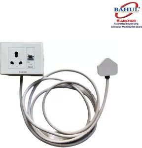 BAHUL 1 Sockets With Fuse 4 Meter Long Wire Extension Boards 1 Socket ...