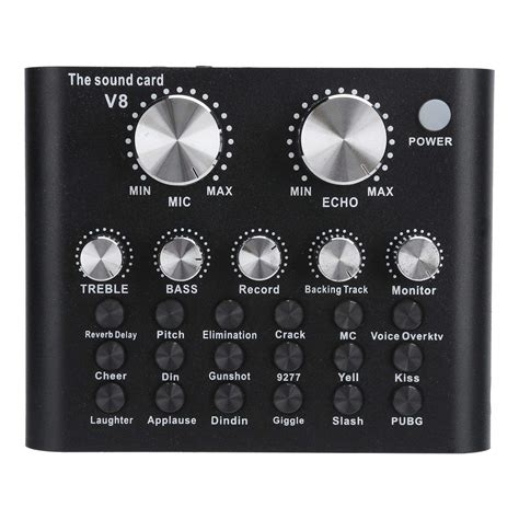 Buy USB Professional External PC Sound Card for Live Streaming, Hi-Fi ...