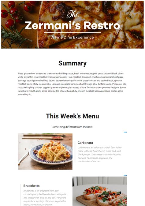 Image result for One Pager Examples