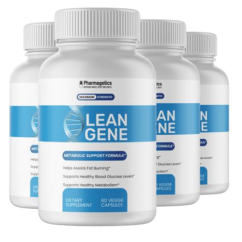 Lean Gene Metabolic Weight Loss Support Supplement - 4 Bottles 240 Cap ...