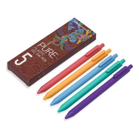 Kaco Pure Morandi Gel Pen Set – 5 Elegant Colors – Bbag | India’s Best ...