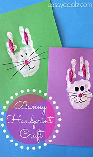 Image result for Easter Bunny Handprint Craft
