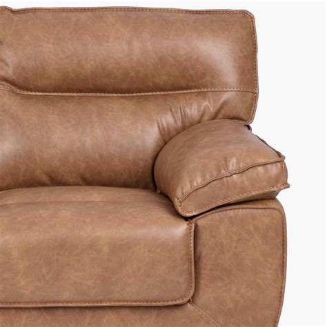 Buy Walker Faux Leather 2-Seater Sofa - Brown from Home Centre at just ...