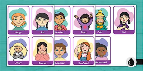 Emotions Flashcards (teacher made) - Twinkl