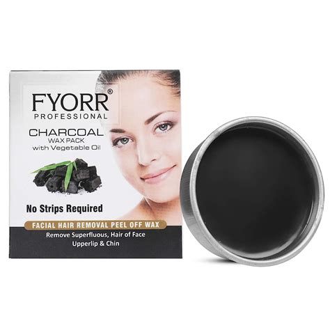FYORR Facial Katori Peel-Off Wax Charcoal, Black, 80 g : Amazon.in ...