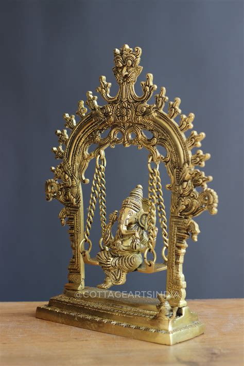 Brass Ganesha Swing 11" – CottageArts India