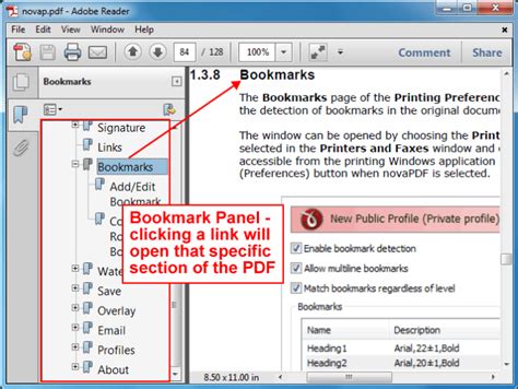 Image result for Adobe Acrobat Bookmarks