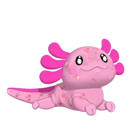 STL file AJOLOTE CUTE・3D printer model to download・Cults