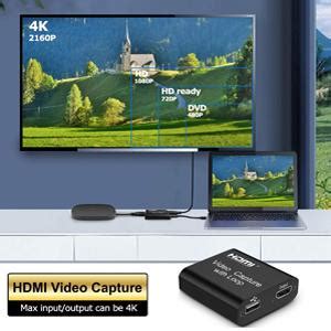 DIGITNOW Audio Video HDMI Capture Card with Loop Out, USB 2.0 4K HD ...