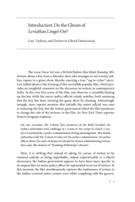 Transnational Torture Law Violence and S - | 1 Introduction: Do the ...