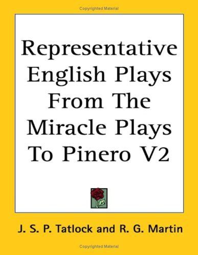 Representative English Plays from the Mi : Tatlock, J. S. P.: Amazon.in ...