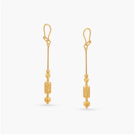 Sleek Beaded Hoop Earrings