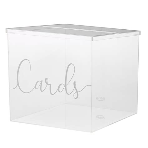 Acrylic Box For Cards at Eileen Porras blog