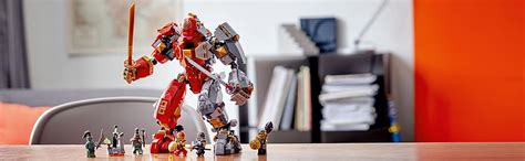 LEGO Building Block 71720 Fire Stone Mech,Multicolor : Amazon.in: Toys ...