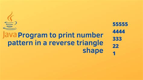 Image result for Java Program to Print Pattern of Numbers