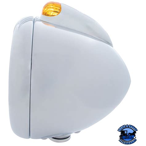 CHROME GUIDE 682-C HEADLIGHT 6014 & DUAL MODE LED SIGNAL (Choose Color ...