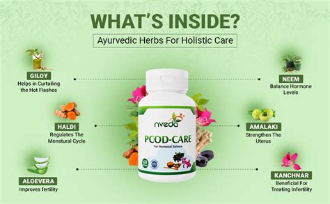 Nveda Ayurvedic herbs based PCOS/PCOD Care Tablets, PCOS Supplements ...