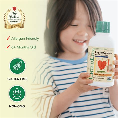 Kids' Liquid Calcium with Magnesium - Bone Health Supplement - ChildLife