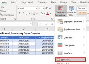 Image result for Excel Conditional Formatting Based On Overdue Dates