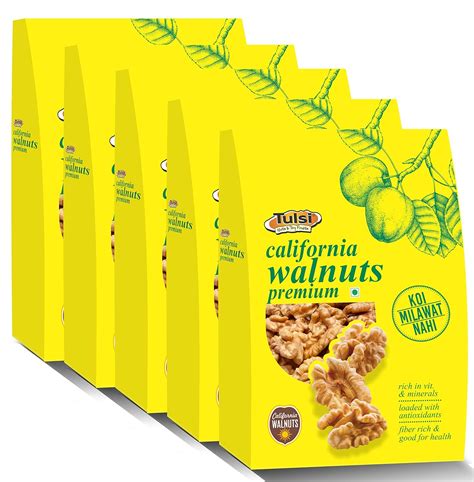 Tulsi California Walnuts Kernels Premium 1000g (200g x 5) : Amazon.in ...
