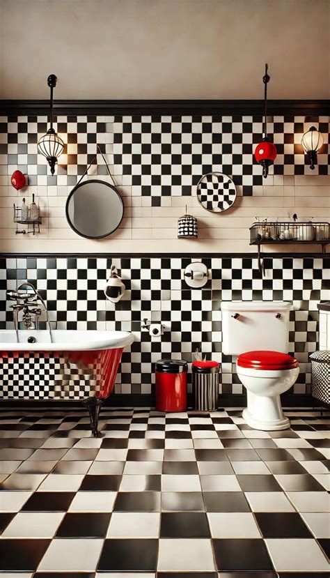 10 Dramatic Red and Black Bathroom Designs for Daring Decorators (2025)