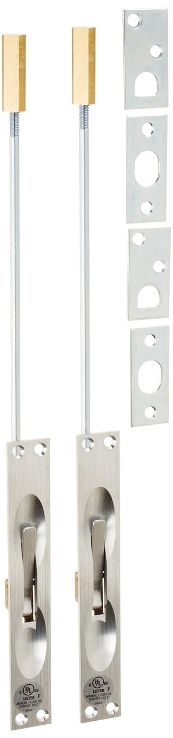 Hager 052286 282D US26D Manual Flush Bolt - Metal doors (pack of 2 ...