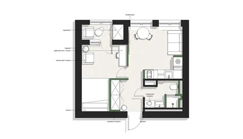 简约自然风公寓，52平米一居室小户型装修图-中国木业网