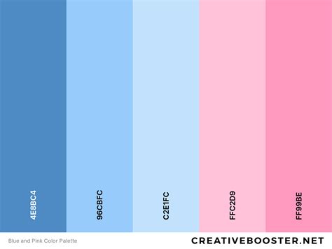 Blue and Pink Color Palette | Color palette pink, Blue colour palette ...