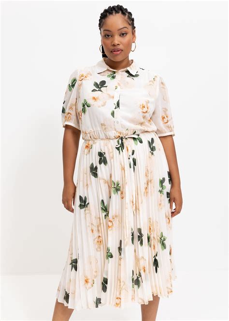 Print Pleated Puff Sleeve Midi Shirt Dress | Woolworths.co.za