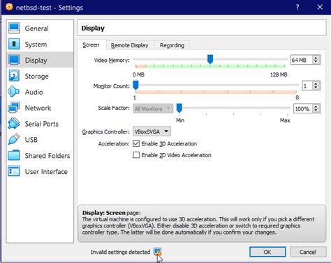 System Acceleration Error VirtualBox 的图像结果