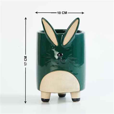 Buy Soil Mates Ceramic Rabbit Planter from Home Centre at just INR 999.0