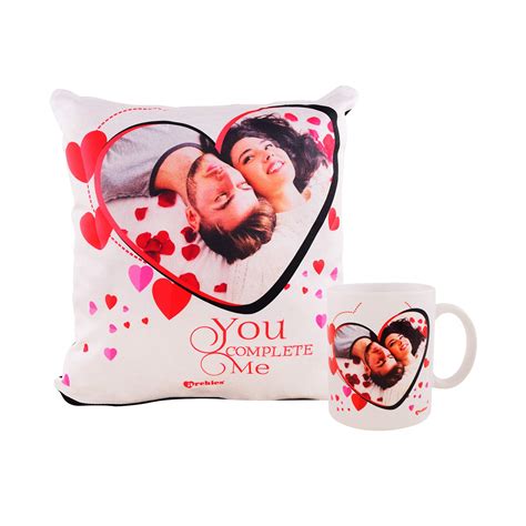Buy Archies Valentine Love Gifts Ceramic Love Quotation Mug & Cushion ...