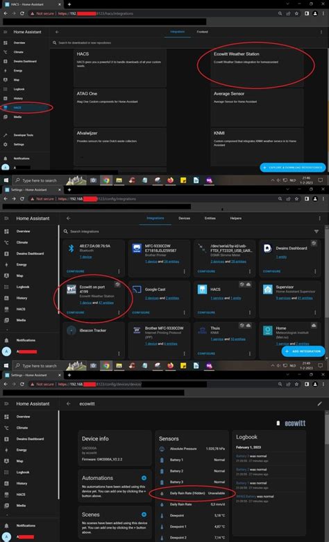 Ecowitt GW2000 Gateway LAN/Wifi with Barometric, Temperature, Humidity ...