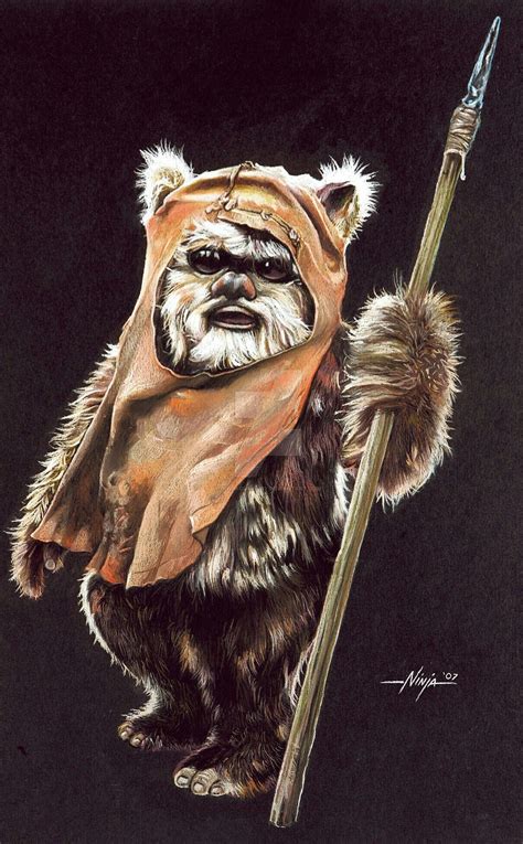 EWOK WICKET in 2025 | Star wars tattoo, Ewoks star wars, Star wars ...