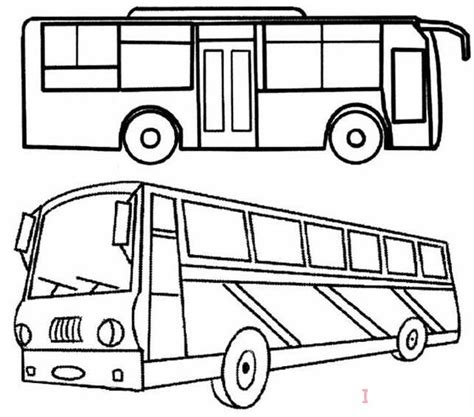 简单的公共汽车怎么画 公交车的简笔画步骤图-儿童简笔画大全