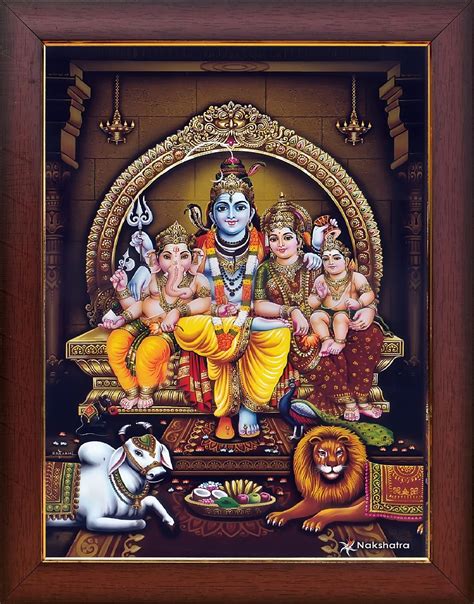 Buy Garuda Photos - God Sri Shiva Parvati with Ganesha and Subramanya ...