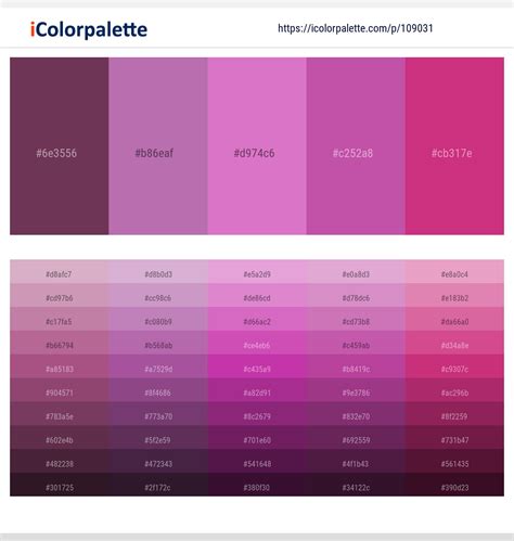 7+ Orchid And Fuchsia Pink Color Palettes & Gradient Ideas | iColorPalette