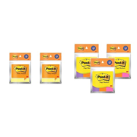 Post-it Sticky Notes (3" X 3") - Pack of 2 (2x100 Sheets, Canary Yellow ...