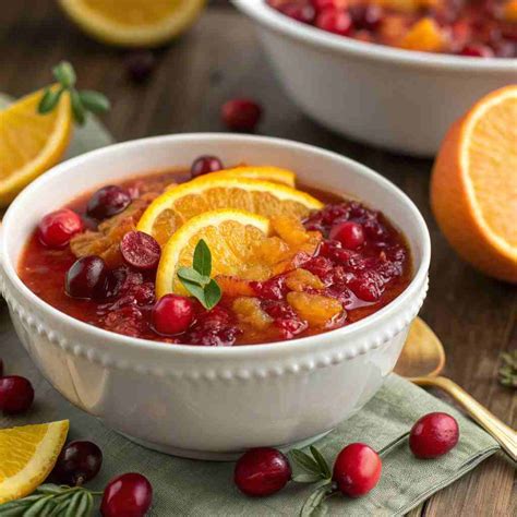 Cranberry Orange Sauce - Fresh Citrus Berry Condiment