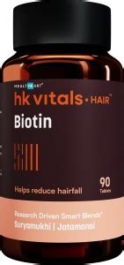 HEALTHKART HK Vitals Biotin, High Strength Supplement for Hair Growth ...