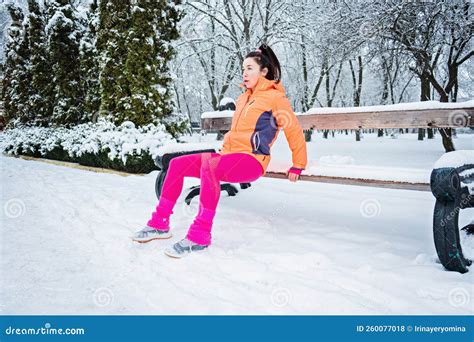 Winter Workout Outdoor Exercise. Winter Fitness, Exercising in Cold Weather Stock Photo - Image ...